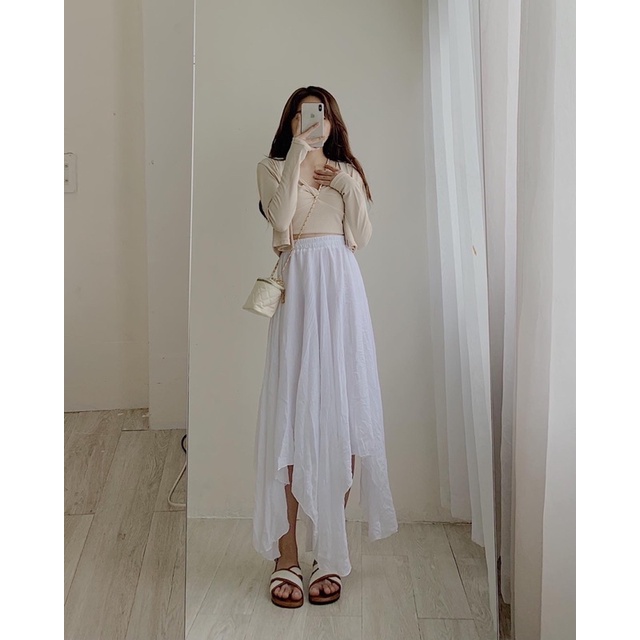 Set áo cardigan kèm áo 2 dây dáng croptop 244