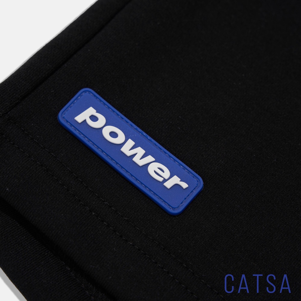 Quần short nam thun mềm mịn POWER màu đen trẻ trung phong cách Hàn Quốc CATSA QSJ061