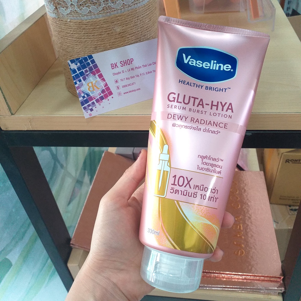 (Chính Hãng) Sữa Dưỡng Thể Vaseline Healthy Bright Gluta HYA Serum 10X Thái Lan