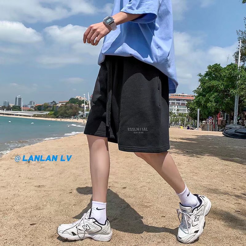 Quần Short Thể Thao Ống Rộng Phong Cách Hàn Quốc Dành Cho Cả Nam Và Nữ