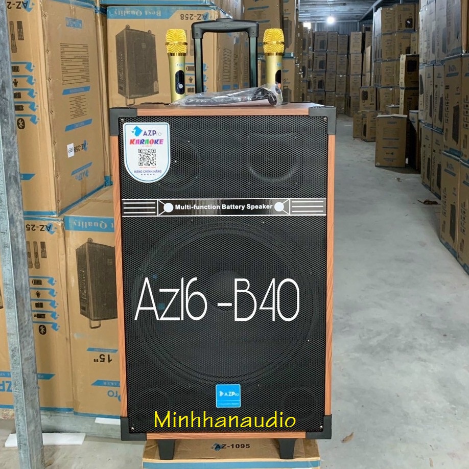 Loa di động karaoke giá rẻ, loa kéo karaoke hát hay kèm micro kim loại không dây chống hú, công suất lớn. kết nối tivi