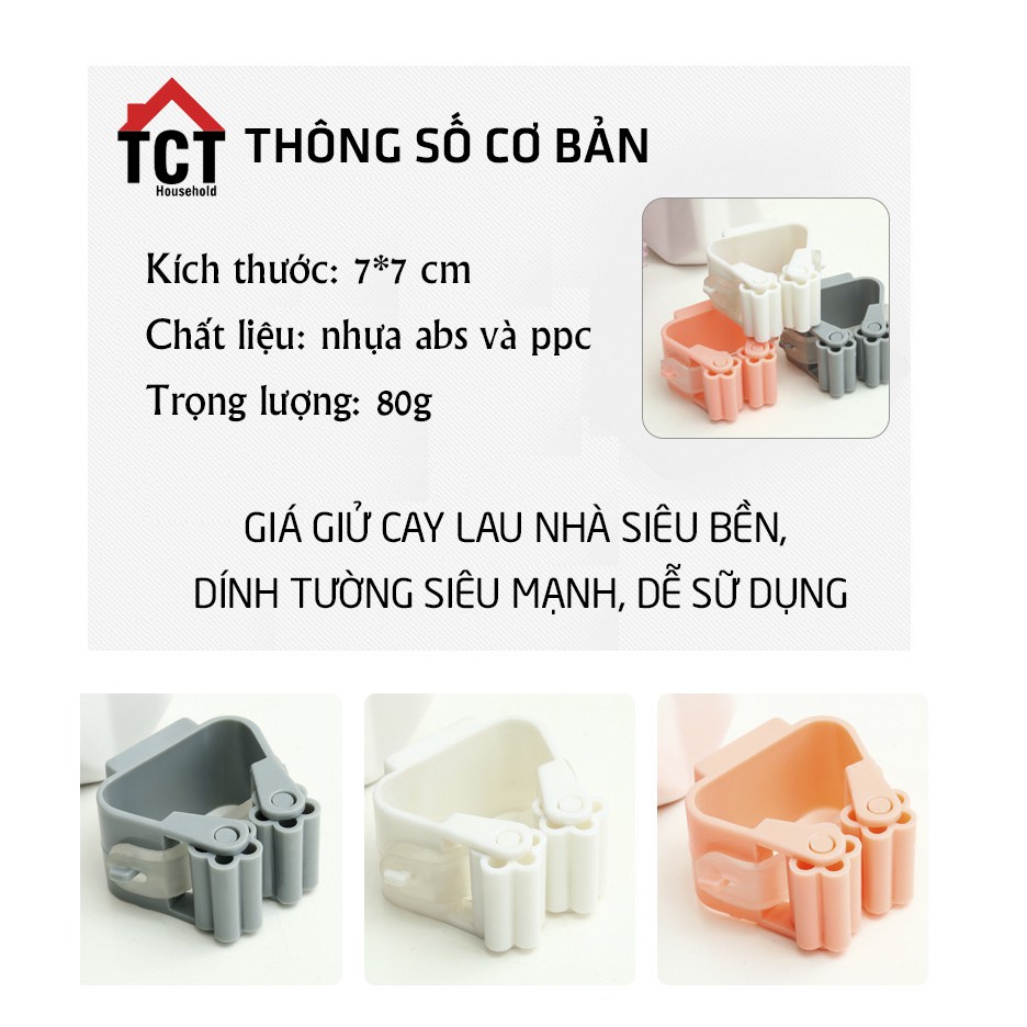 MÓC TREO CHỔI,TREO CÂY LAU, TREO Ô, NHÀ DÁN TƯỜNG SIÊU CHẮC TCT HOUSEHOLD