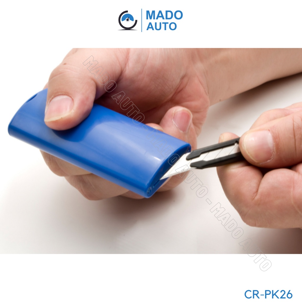 Hộp bẻ và giữ lưỡi thừa của dao dọc giấy, dao cắt Film MADO AUTO CR-PK26