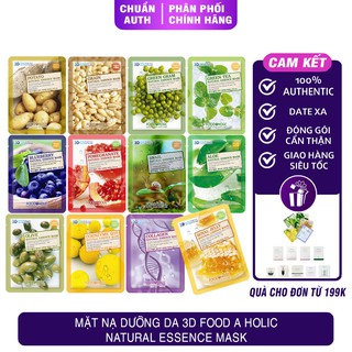 Mặt Nạ Dưỡng Da 3D Food A Holic Natural Essence Mask - HB0014