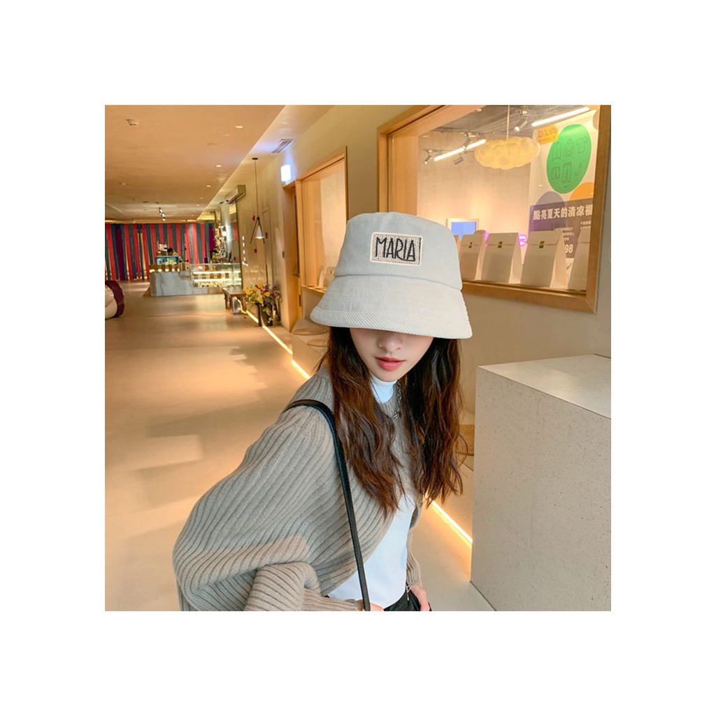 Mũ bucket vành cụp nón tai bèo chất nhung tăm cao cấp form unisex nam nữ