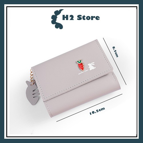 Bóp da nữ mini nhỏ đẹp cute thời trang Hàn Quốc cao cấp dễ thương đựng tiền TAHYCO VN02