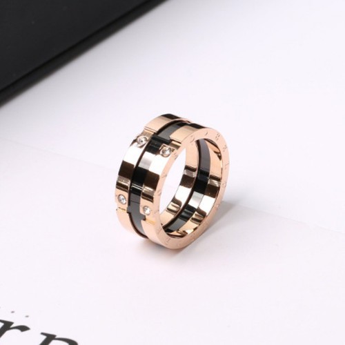 Nhẫn Nữ Bản To Titan Ko Đen TT 2458