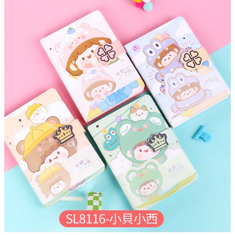 Sổ mèo hoa anh đào , sổ tay kế hoạch scrapbook nhiều mẫu mèo nhật bản