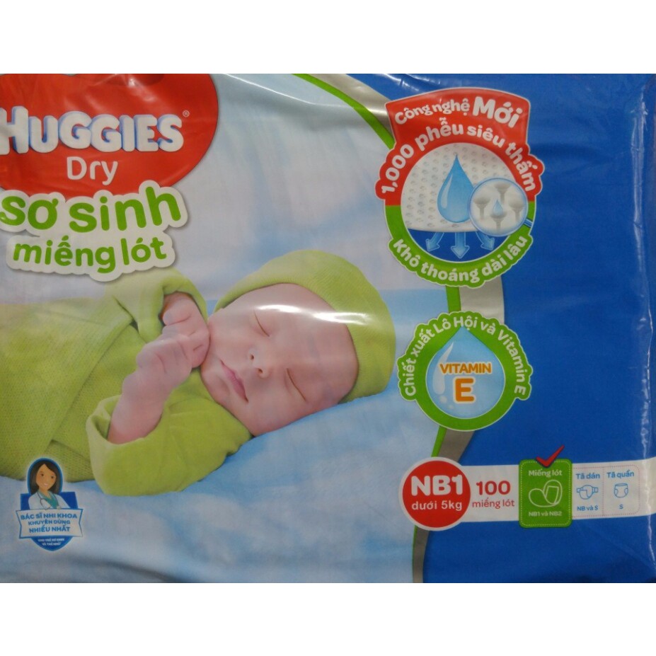 Miếng lót Huggies Newborn 1 (100 miếng)