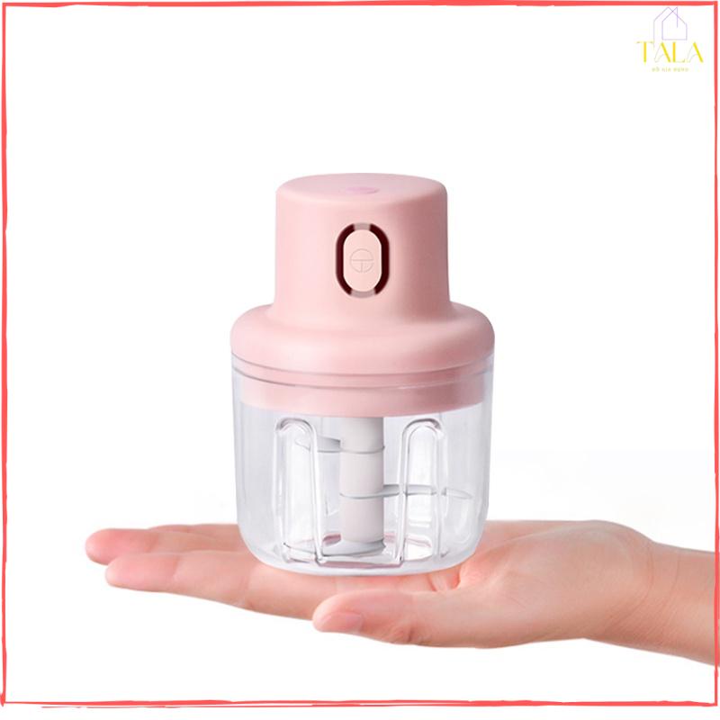 Máy Xay Tỏi Hồng 250ml- Máy Xay Mini Xay Tỏi Ớt Tiêu Cầm Tay Đa Năng