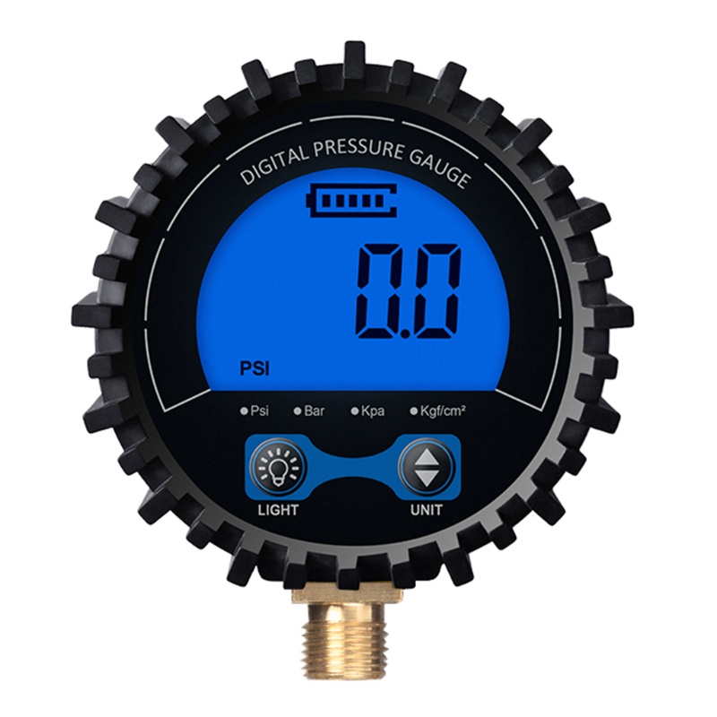 Đồng hồ đo áp suất không khí kỹ thuật số có đèn led 0-200psi độ chính xác cao 1%