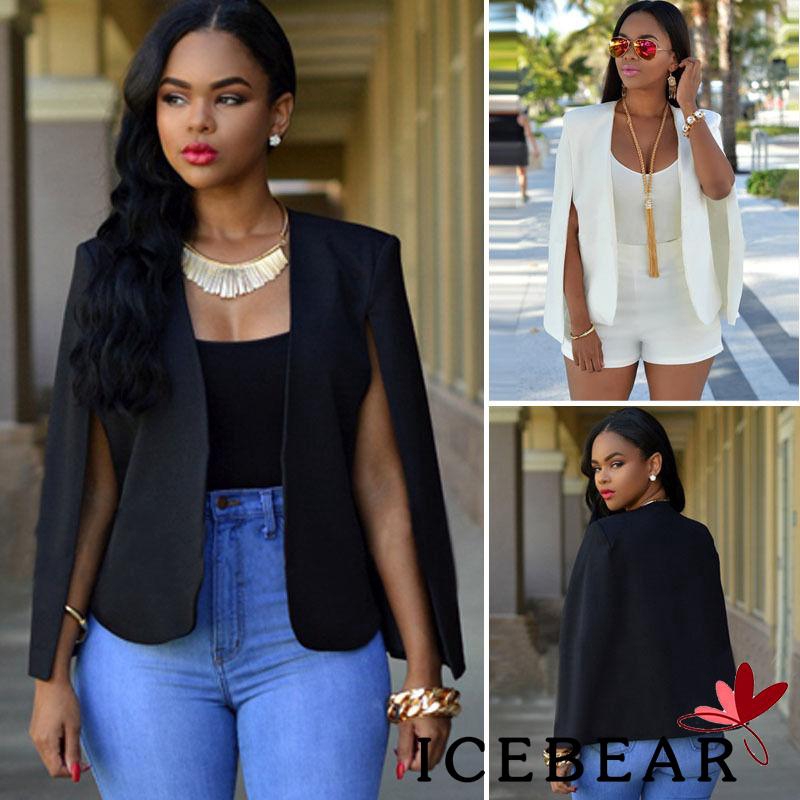 Áo khoác vest thiết kế xẻ hở tay thời trang cho nữ | BigBuy360 - bigbuy360.vn