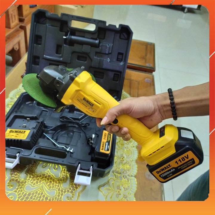 MÁY MÀI PIN DEWALT 118V TẶNG 5 LƯỠI CẮT SẮT-MÁY CẮT PIN