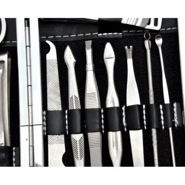 ☘ Dụng cụ làm nail, móng 12 món tại nhà kiềm kìm kéo cắt lông mũi cây nặn mún lấy ráy tai bộ bấm khóe sạch da tay chân