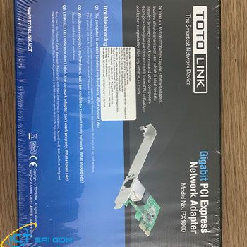 Card mạng PC ToToLink PCI-e Gigabit PX1000