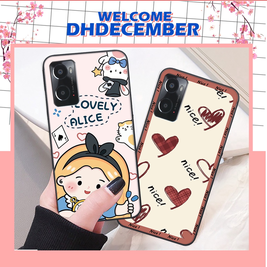 Ốp lưng Oppo A36 / A76 / A96 4G in hình nice ,good luck happy ốp xinh viền dẻo đẹp chất