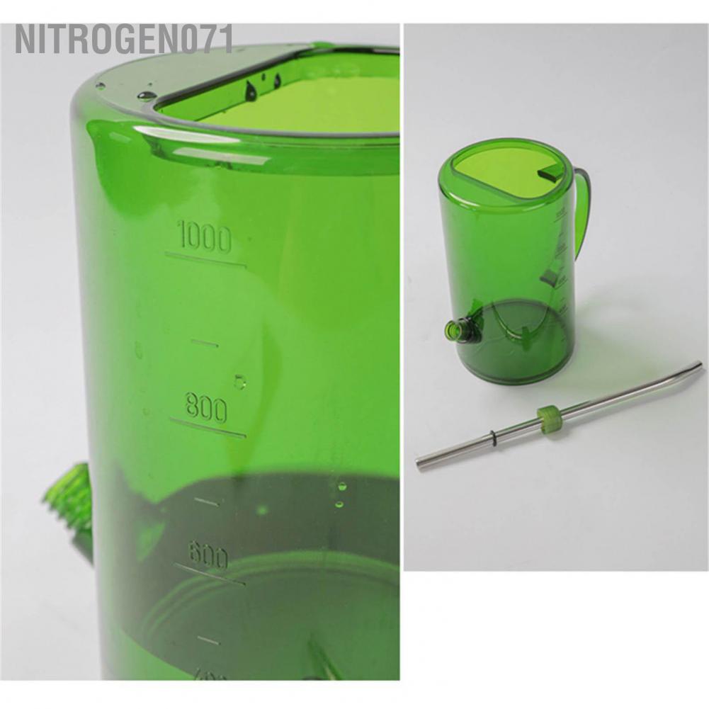 Nitrogen071 1L Watering Can PP Fully Transparent Indoor Plants with Long Spout for Garden