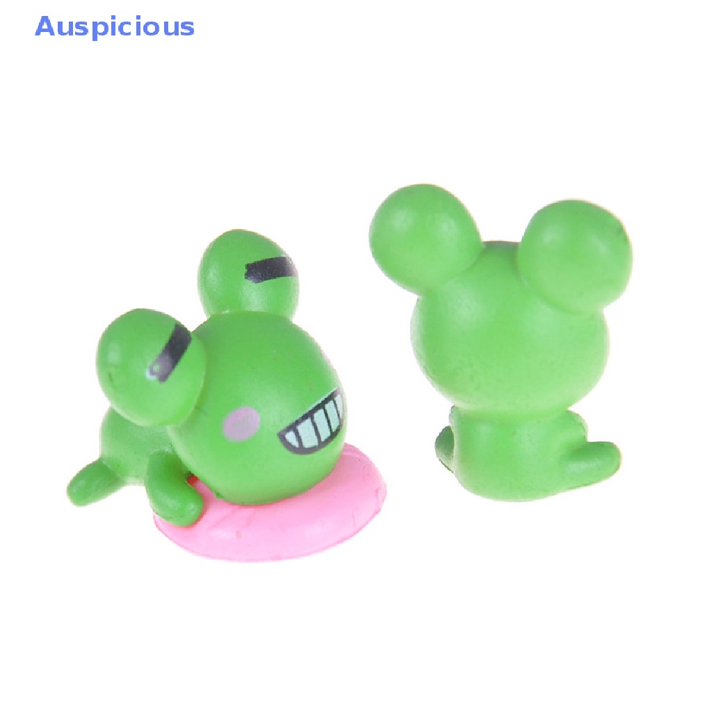 Set 2 Mô Hình Chú Ếch Mini Trang Trí Sân Vườn / Nhà Cửa / Tiểu Cảnh Diy