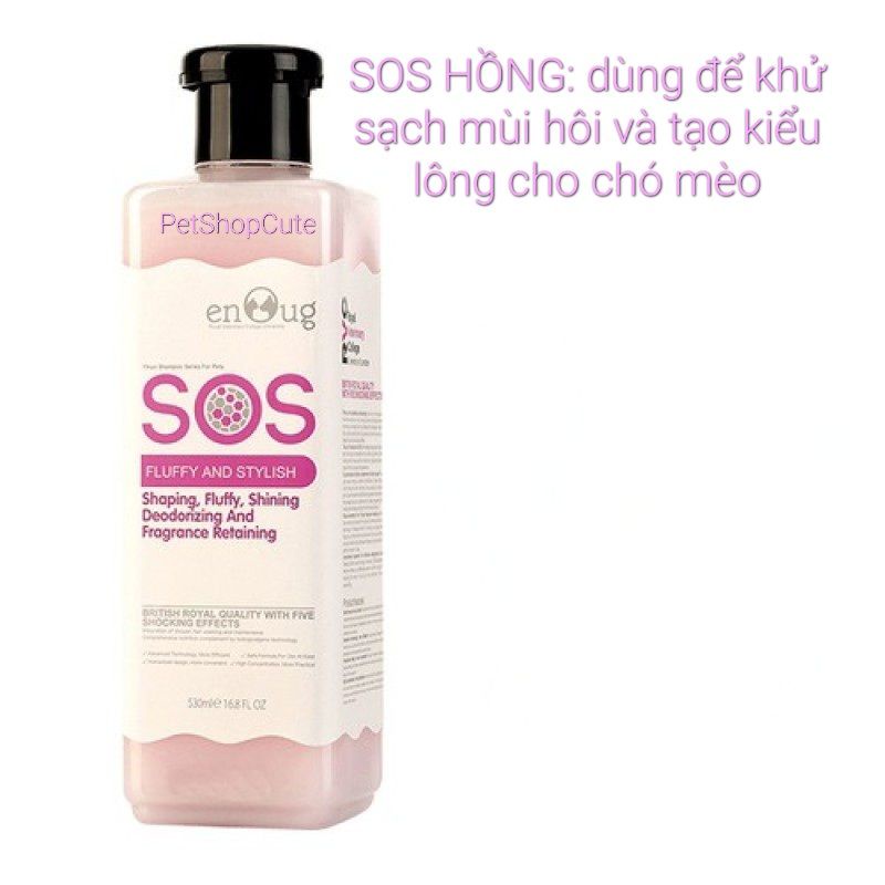Sữa Tắm SOS chính hãng cao cấp cho Chó Mèo (530ml)