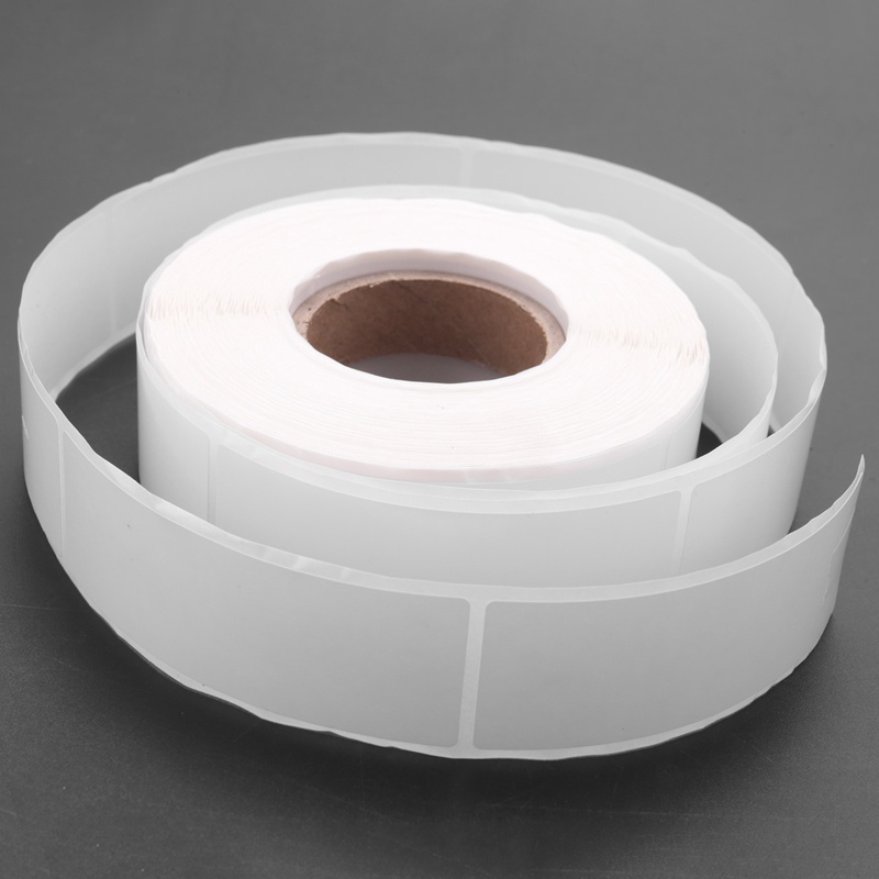 Nhãn tủ đông có thể tháo rời 1 x 3 Inch Nhãn dán bảo quản thực phẩm Tủ lạnh Tủ đông Giấy nhãn ( Trắng trắng)