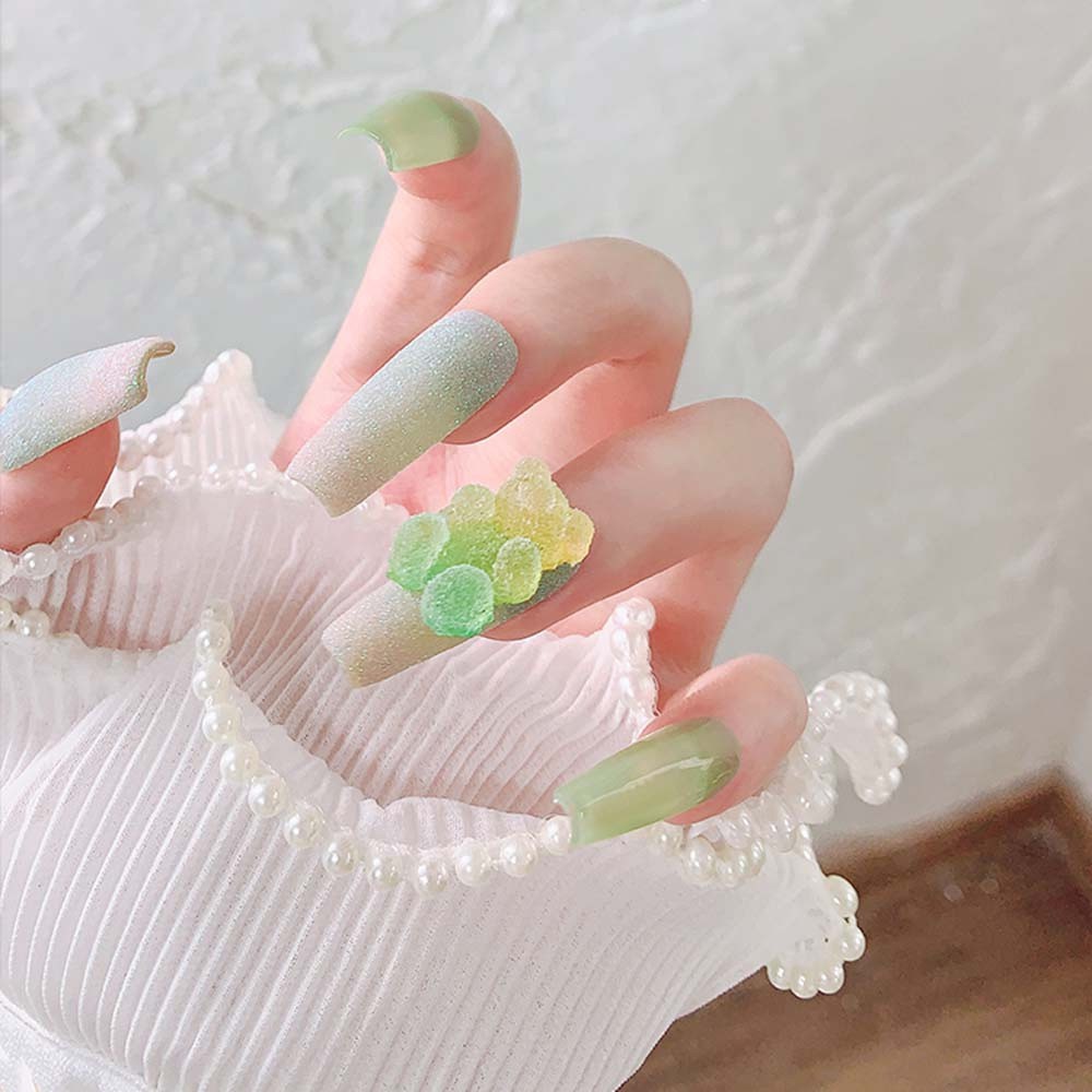 [Hàng mới về] Hạt Phụ Kiện Trang Trí Móng Nghệ Thuật Hình Gấu 3D Dễ Thương Làm Từ Gốm Mềm Mại