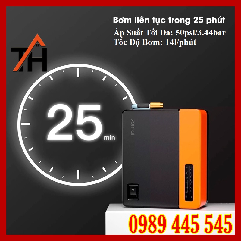 Máy Bơm Lốp Xe Ô Tô Tự Ngắt 70mai Air Compressor Lite Midrive TP03 TP04 - Bảo Hành 1 Năm