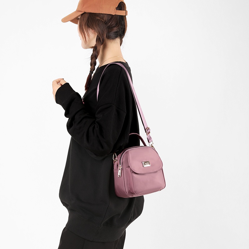 Túi Đeo Chéo Một Bên Vai Kích Thước Nhỏ Nhẹ In Họa Tiết Dành Cho Nữ Đi Du Lịch Ngoài Trời