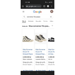 giày converse 70s phiên bản peace