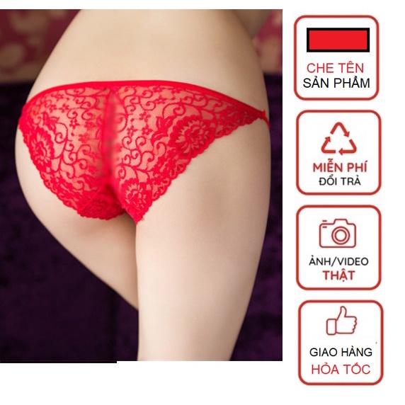 Quần Lọt Khe Nữ Ren Xẻ Đáy SEXY C32