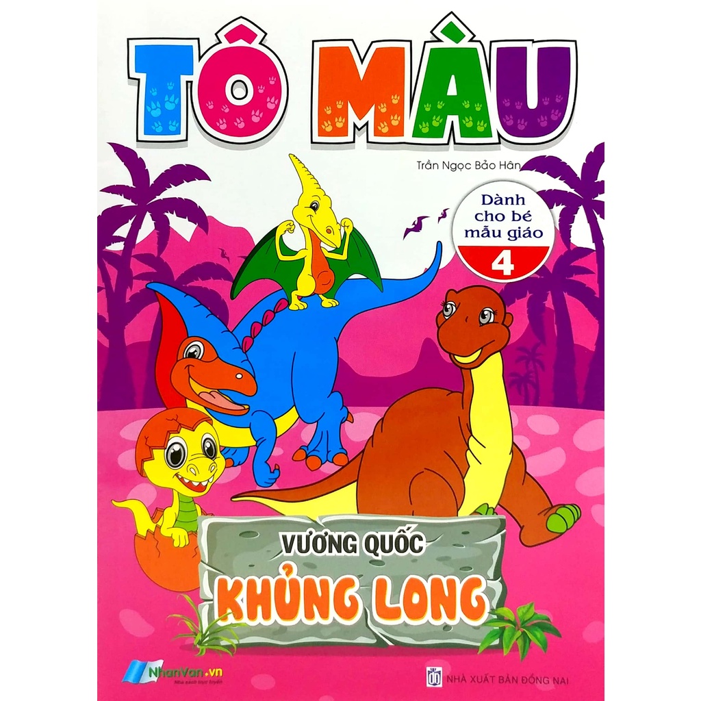 Sách Tô Màu - Vương Quốc Khủng Long - Tập 4
