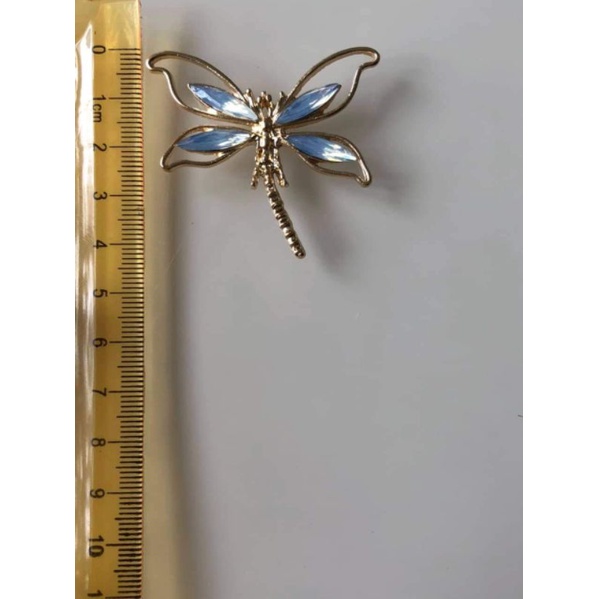 (1 cái)Center kim loại hình con chuồn chuồn 45*58mm, nguyên liệu làm trâm cài tóc cổ trang, nguyên liệu diy