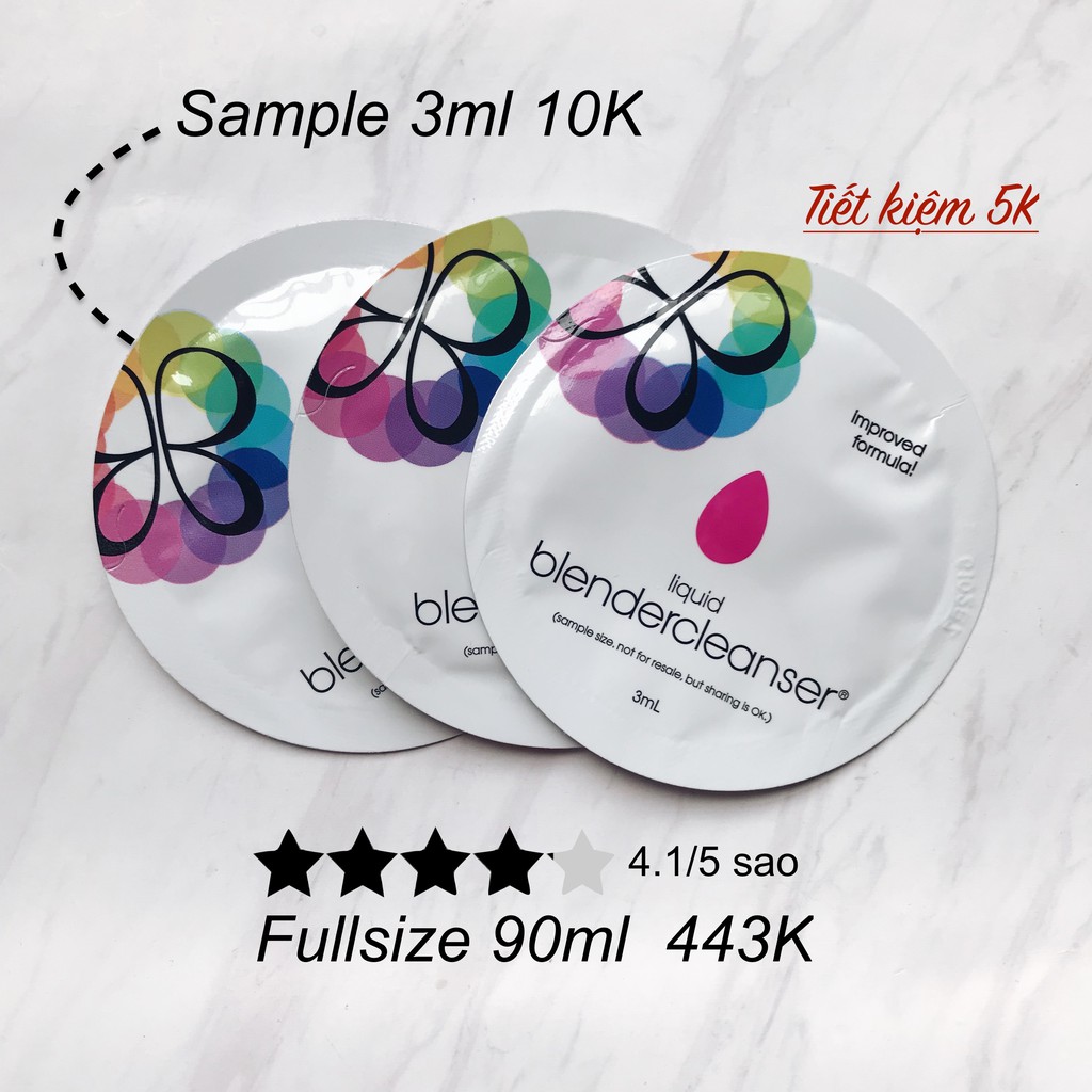[SAMPLE] BEAUTY BLENDER GEL RỬA MÚT