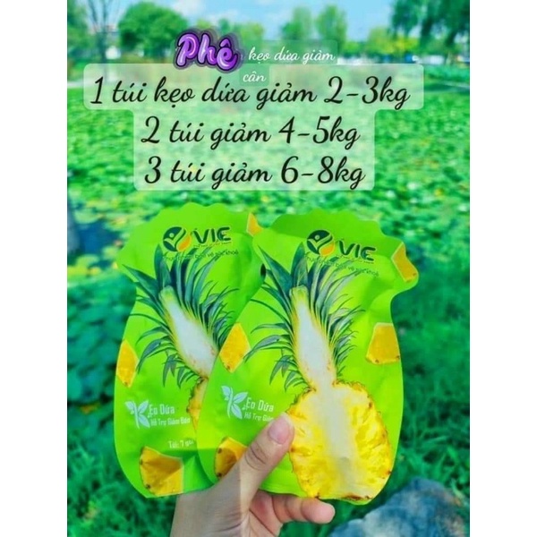 plus kẹo dứa giảm cân vic túi 7 chiếc