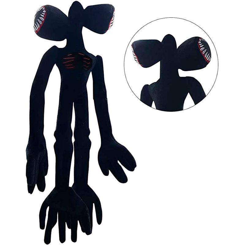 21.6" Siren Head Plush Toy White Black Stuffed Doll Horro Character Plush Toy