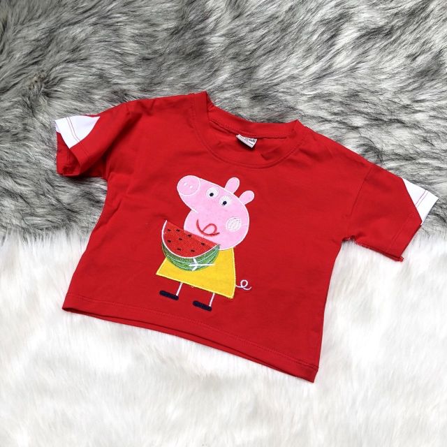 Freeship 99k TQ_Áo thun peppa bé gái