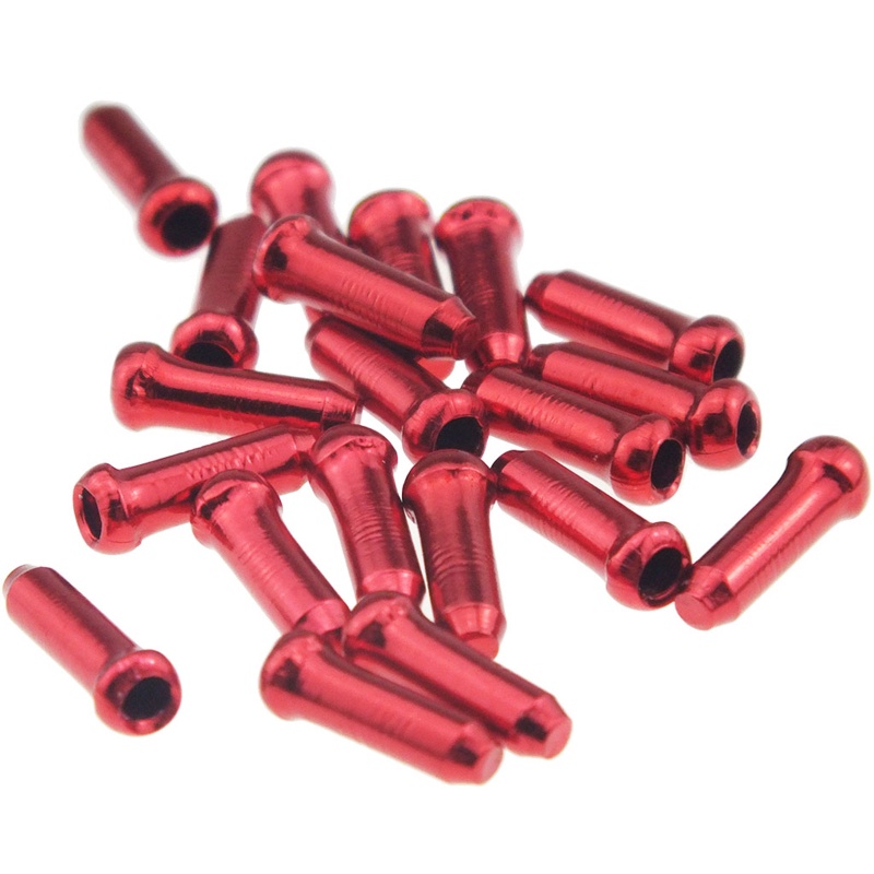 Set 100 Nút Bọc Dây Phanh Xe Đạp Leo Núi Bằng Hợp Kim Nhôm Tiện Dụng