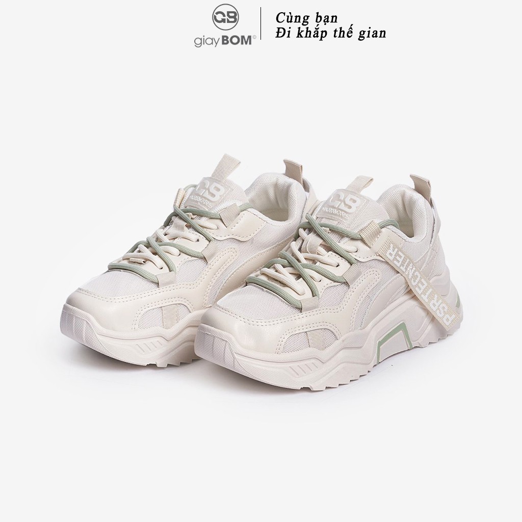 Giày Thể Thao Nữ giayBOM Đế Cao 4 cm Thiết Kế 2 Dây B1056