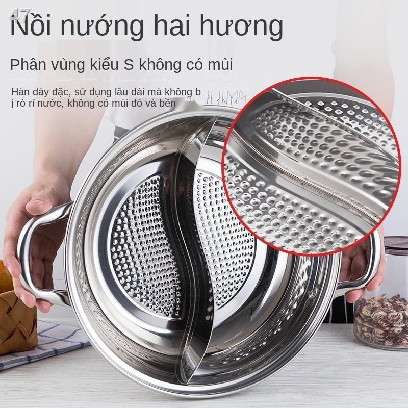 ENồi nấu phở inox Đức lẩu hợp chất đáy dày chống dính bằng gas bếp từ vận chuyển chung