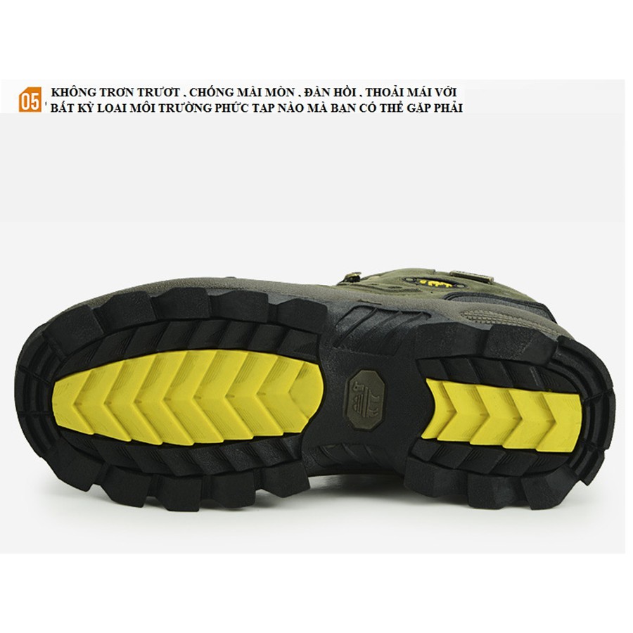 HOT-Hàng Chuẩn- Giày Leo Núi Cổ Cao Chống Trượt Chất Lượng Cao Cho Nam-Nữ - FYT011 | BigBuy360 - bigbuy360.vn