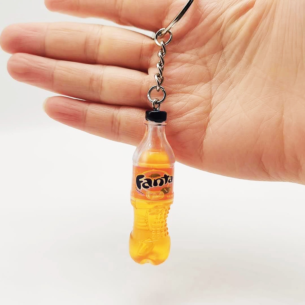 Combo 2 MÓC KHOÁ Hình Chai Nước Ngọt Treo Cặp,Treo Balo Xinh Xắn