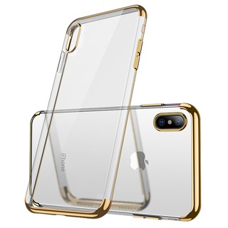 Ốp lưng điện thoại Iphone X, XS cao cấp viền Gold