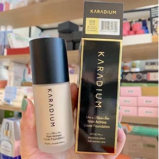 Kem Nền Mỏng Nhẹ Tự Nhiên, Che Khuyết Điểm Hoàn Hảo Karadium Main Actress Cover Foundation 30ml SPF30/PA++