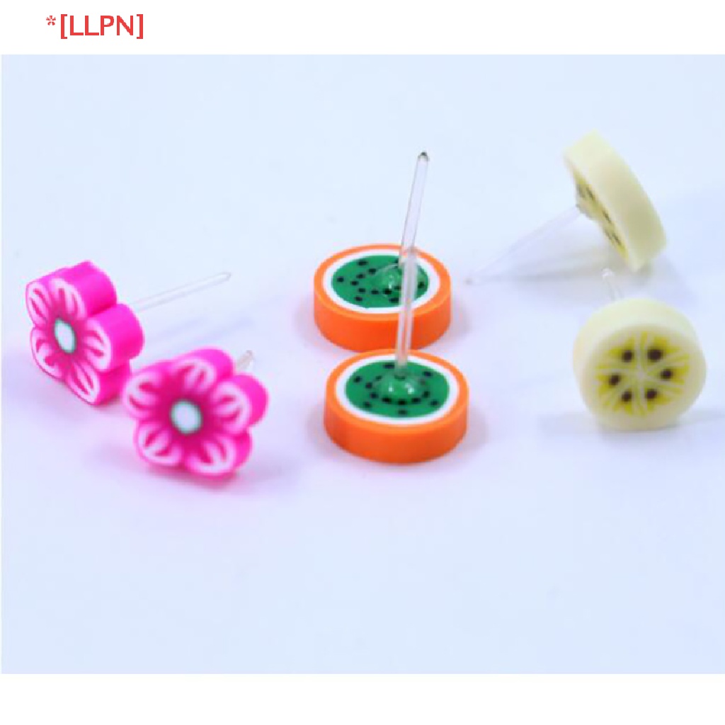 Set 36 Đôi Bông Tai Hình Trái Cây Hoạt Hình Handmade Thời Trang Cho Nữ