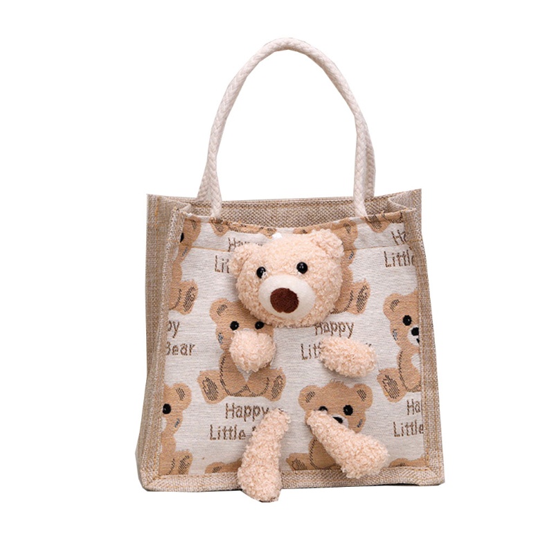 Túi Xách Đeo Vai Cỡ Lớn In Họa Tiết Gấu Dễ Thương Thời Trang Mùa Hè Cho Nữ