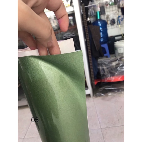 Decal nilong sơn xanh nhiều  màu bóng , nhám giấy cao cấp 3 lớp dán xe may ô tô dài 60cm rộng 1m