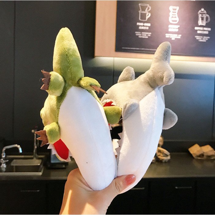 Cài tóc cá mập xanh lá và xám