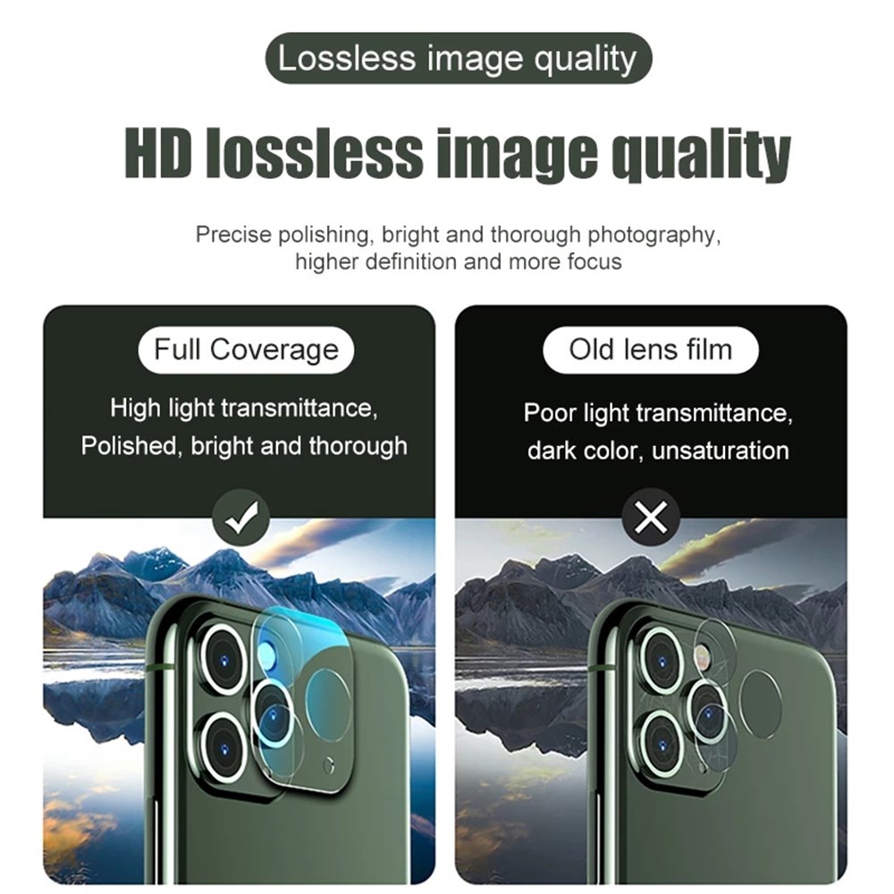 Kính cường lực bảo vệ camera sau For IPhone 15 14 13 12 Mini 11 Pro 7 8 X 6 6S Plus XS Max XR SE 2020