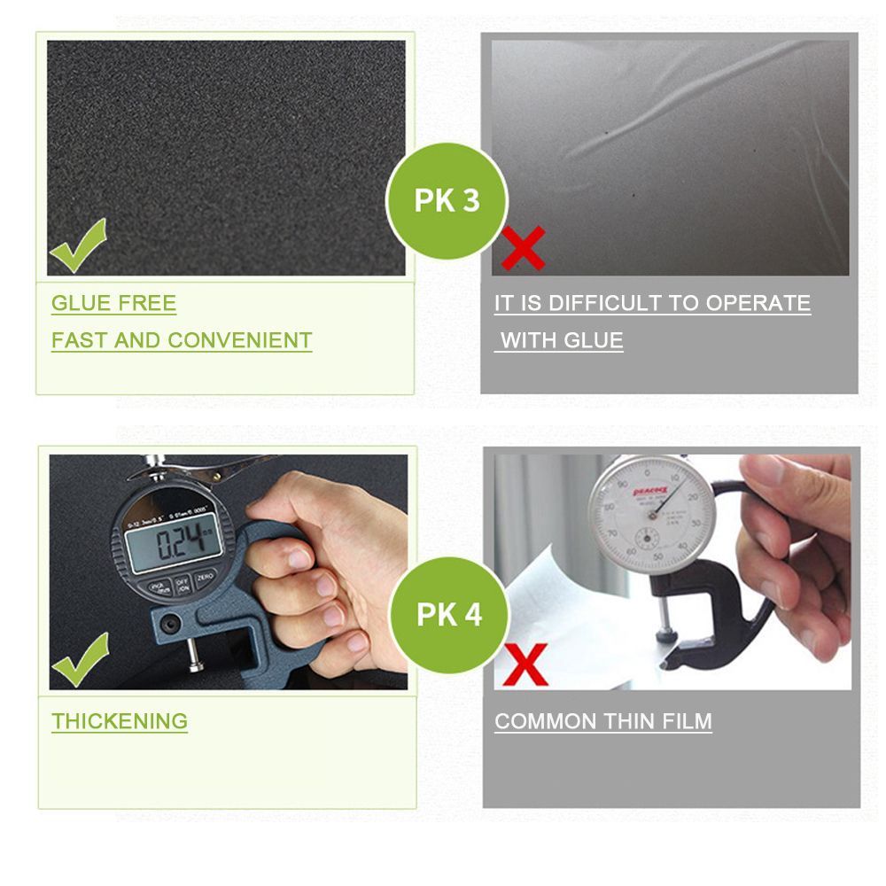 Miếng Dán Cửa Sổ Màu Đen Chống Tia UV Bảo Vệ Sự Riêng Tư Có Thể Tái Sử Dụng