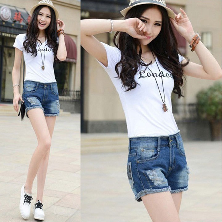 Quần short jean năng động - QS-012i