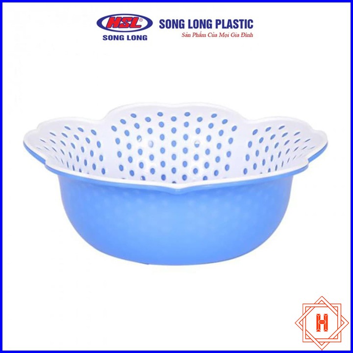 Song Long Plastic Rổ đôi bông mai tiện dụng { H }